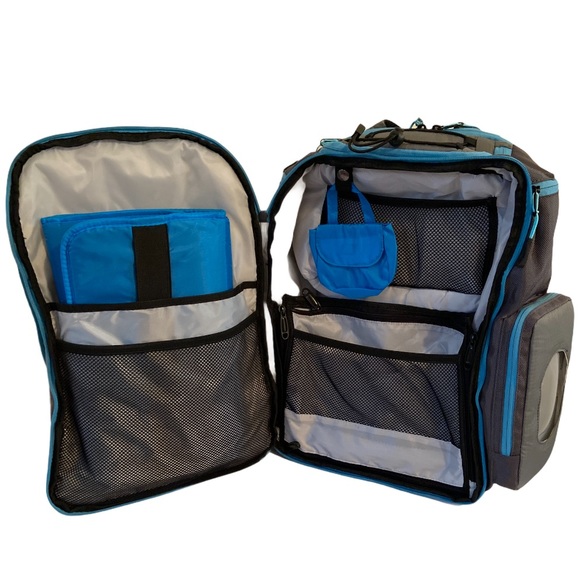 Okkatots Bags Okkatots Travel Baby Depot Backpack Bag Grey Poshmark